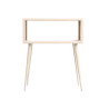 BEIGE RECTANGULAR SIDE TABLE