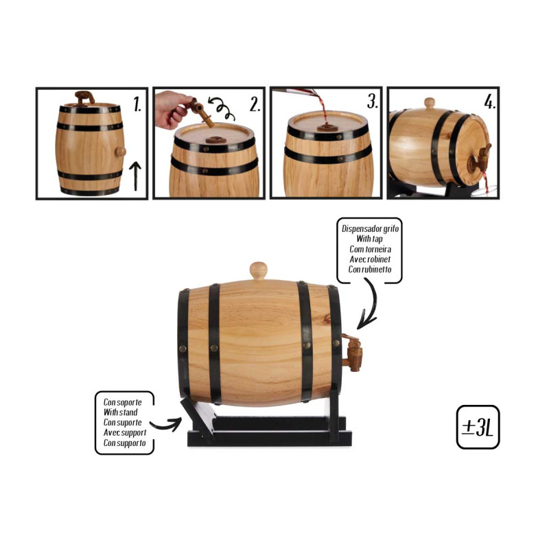 BOTTE DI VINO 3 LITRI
