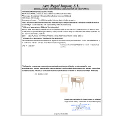 BEIGE RECTANGULAR SIDE TABLE