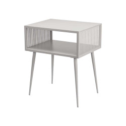 MESA AUXILIAR RETANGULAR CINZENTA