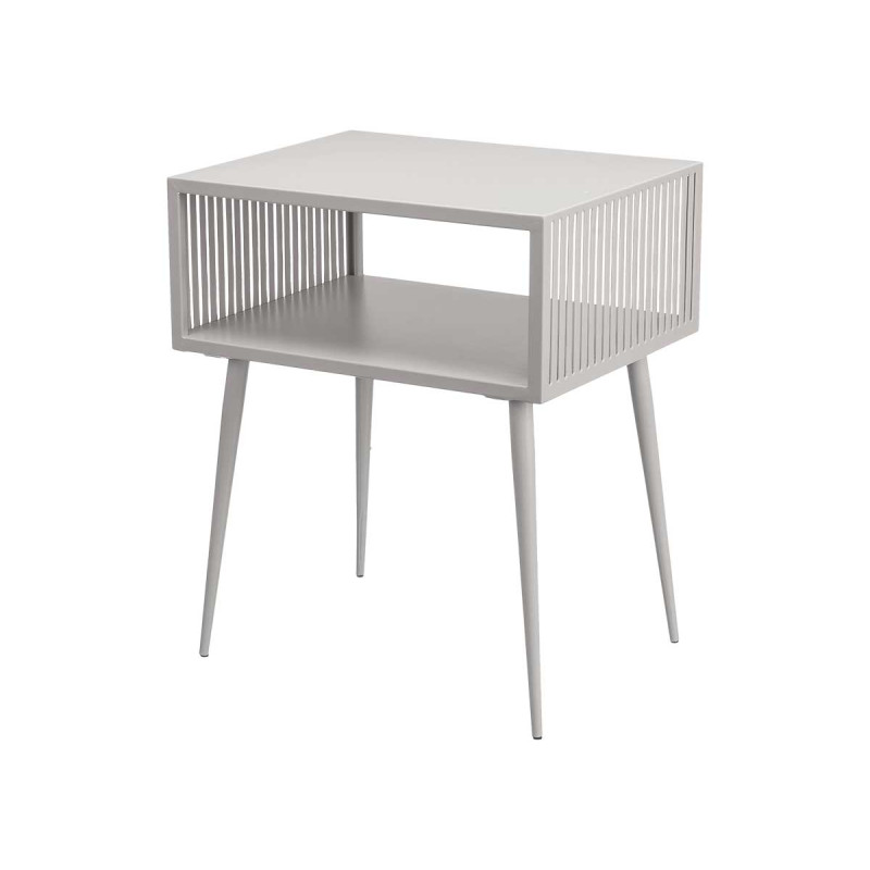 TAVOLINO LATERALE RETTANGOLARE GRIGIO