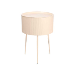 ROUND SIDE TABLE BEIGE BASE