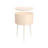 ROUND SIDE TABLE BEIGE BASE