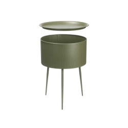ROUND SIDE TABLE GREEN BASE