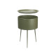 TAVOLINO LATERALE ROTONDO CON BASE VERDE