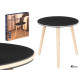 MESA DE APOIO LED PRETA DE 40 CM