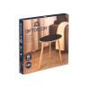 40CM BLACK LED SIDE TABLE