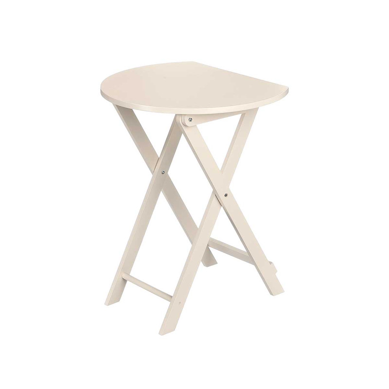 BEIGE FOLDING SIDE TABLE