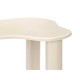 BEIGE SHAPED SIDE TABLE