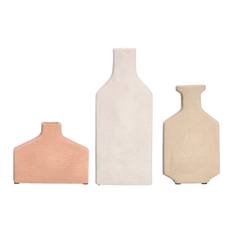 CONJUNTO 3 VASOS RECTANGULARES TERRA SORTS 3 COR