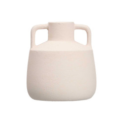 VASE JARRE 17CM BLANC