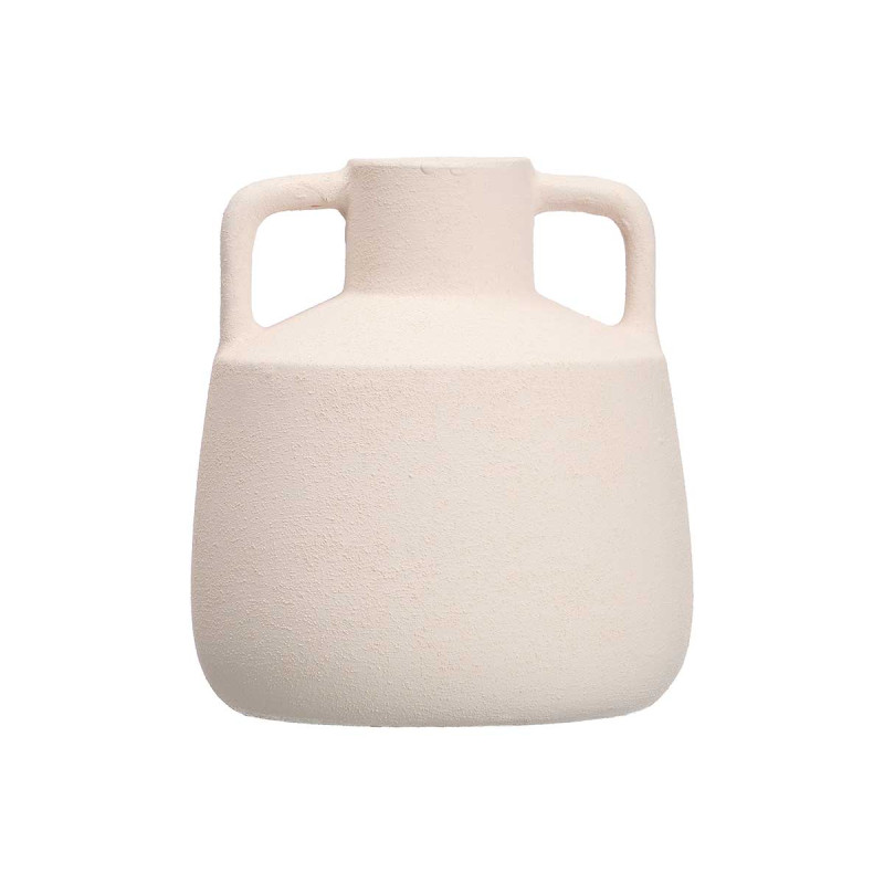VASE JARRE 17CM BLANC