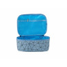 TROUSSE DE TOILETTE VOYAGE SET BLEU VERT