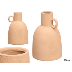 VASE JARRE 25CM TERRE