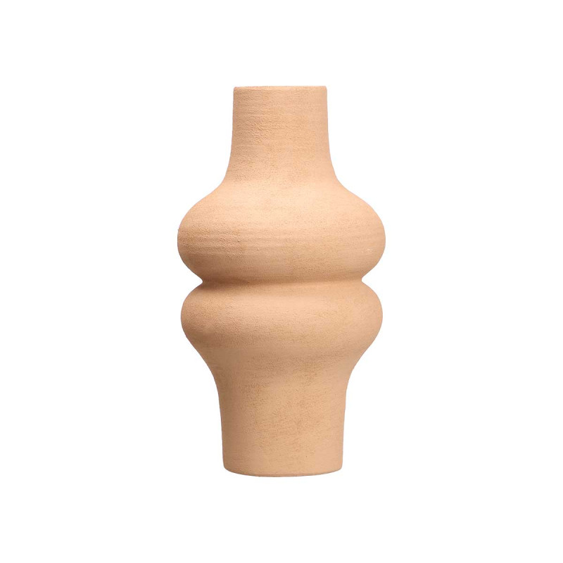 CURVES VASE 34CM EARTH