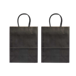 SET OF 2 PAPER BAG BLACK COLOR