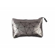 TROUSSE DE TOILETTE RECTANGUL PET SET ARGENT ROSE