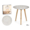 MESA MADERA DECORACION MANDALA 40CM