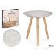 TABLE BOIS DECORATION SPIRALE 40CM 