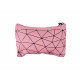 TROUSSE DE TOILETTE RECTANGUL PET SET ARGENT ROSE