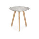 TAVOLO IN LEGNO DECORAZIONE SPIRALE 40CM