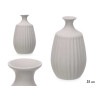 CERAMIC VASE NARROW NECK 31CM GREY