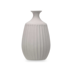 CERAMIC VASE NARROW NECK 31CM GREY