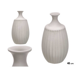 VASO CERAMICA 48CM CINZENTO