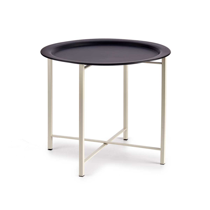 SMALL BLACK SIDE TABLE