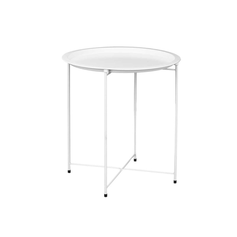 MESA REDONDA PLEGABLE BLANCA 