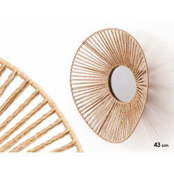 ESPEJO 43CM VUELO OVAL CUERDA