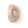 OVAL MIRROR FLARED ROPE 55CM