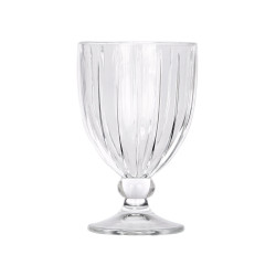 COPA VINO RAYAS 310ML TRANSPARENTE