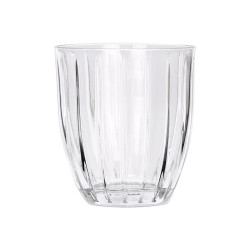 330ML TRANSPARENT STRIPED WATER GLASS