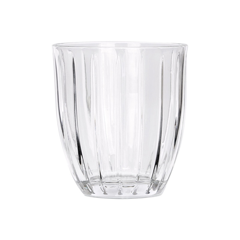 330ML TRANSPARENT STRIPED WATER GLASS