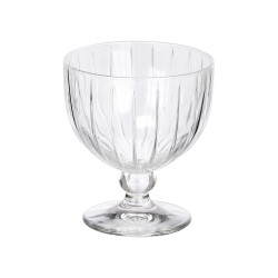 COUPE GLACE RAYURES 350ML TRANSPARENT