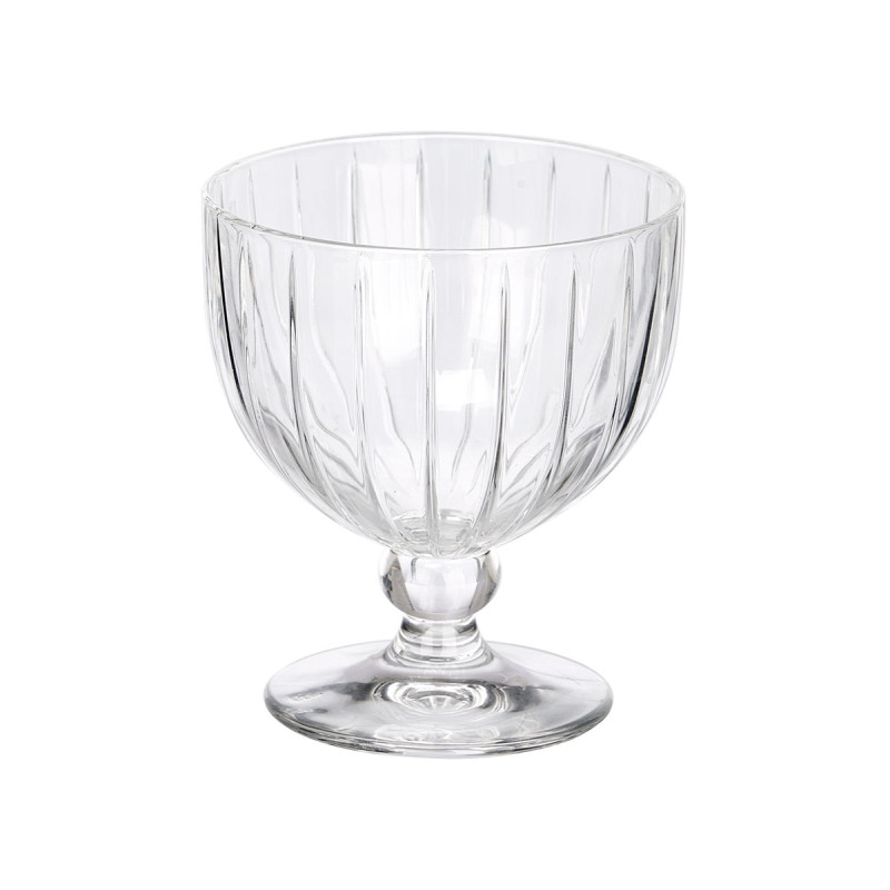TAÇA PARA GELADO RISCAS 350ML TRANSPARENTE