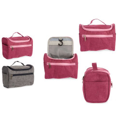 NECESSAIRE VIAGGIO PORTATILE ASS GRIGIO ROSA