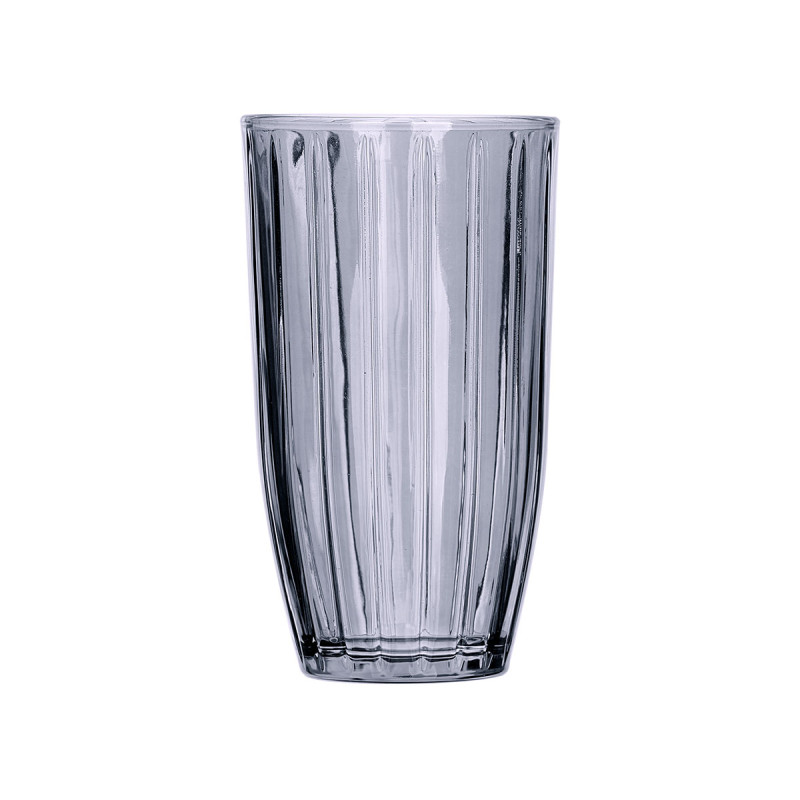 440ML SMOKY STRIPED TALL GLASS