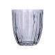VERRE À EAU  RAYURES 330ML FUMÉE