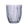 BICCHIERE ACQUA RIGHE 330ML FUMO