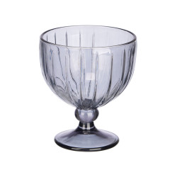 TAÇA PARA GELADO RISCAS 350ML CINZENTO