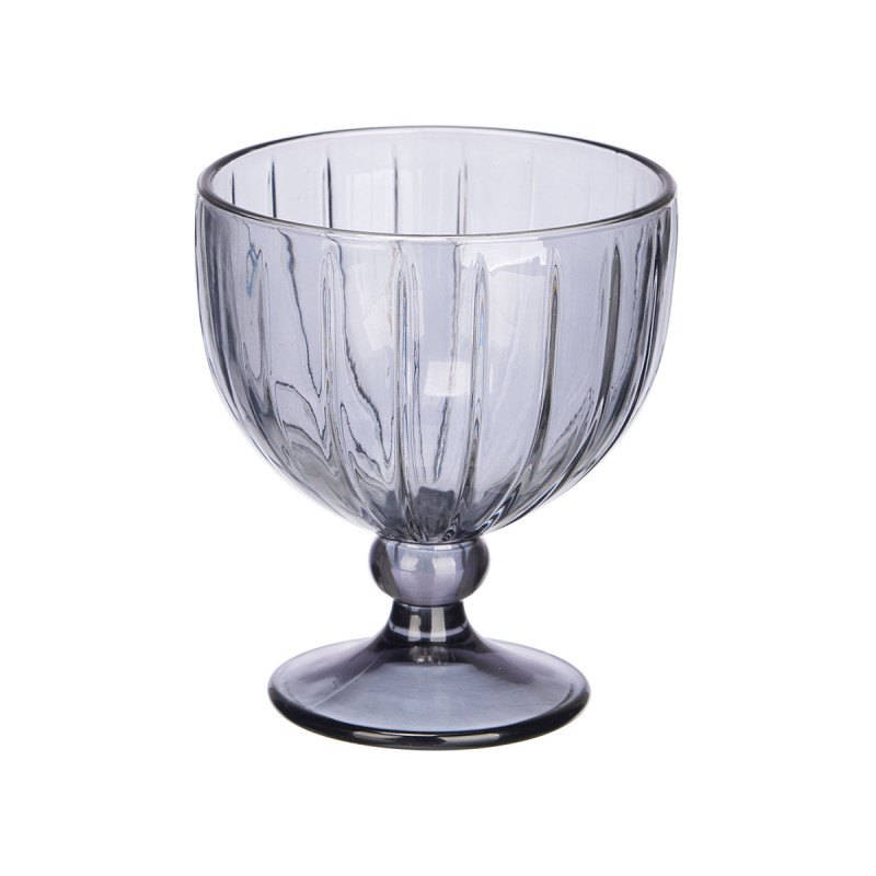 TAÇA PARA GELADO RISCAS 350ML CINZENTO