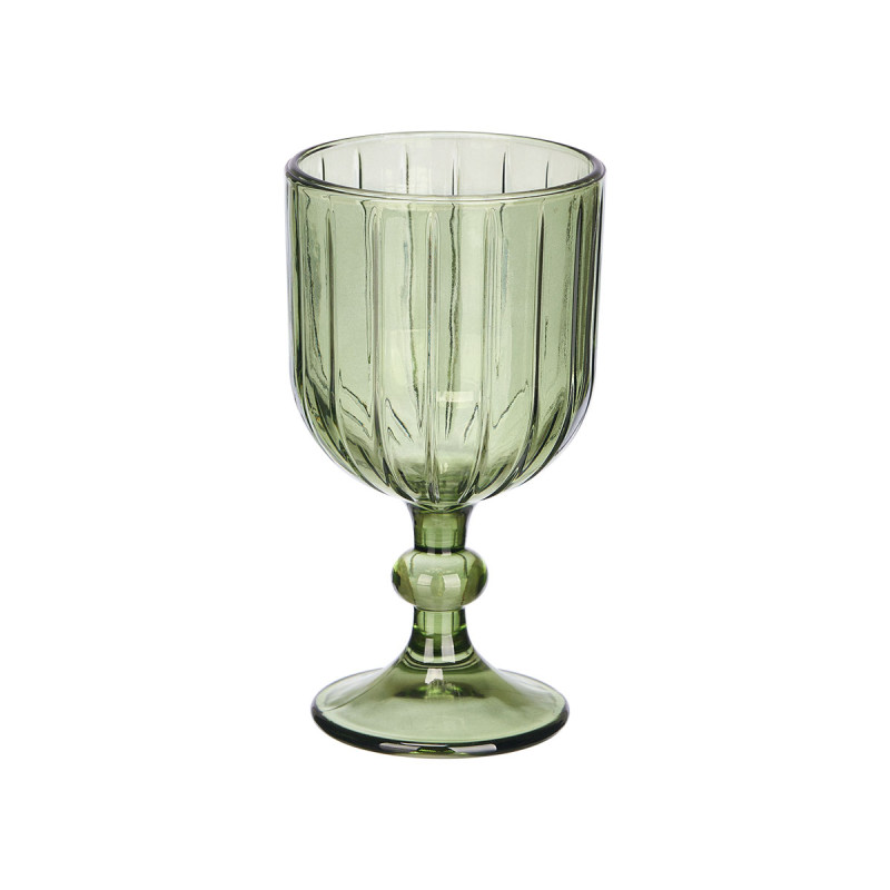 COUPE À VIN RAYURES 380ML VERT