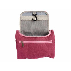 PORTABLE TRAVEL BAG SET GREY PINK