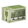 COUPE À VIN RAYURES 380ML VERT