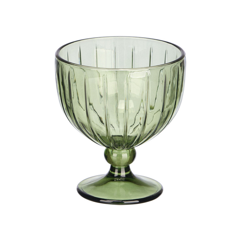 TAÇA PARA GELADO RISCAS 350ML VERDE