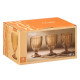 COUPE À VIN RAYURES 310ML AMBRE
