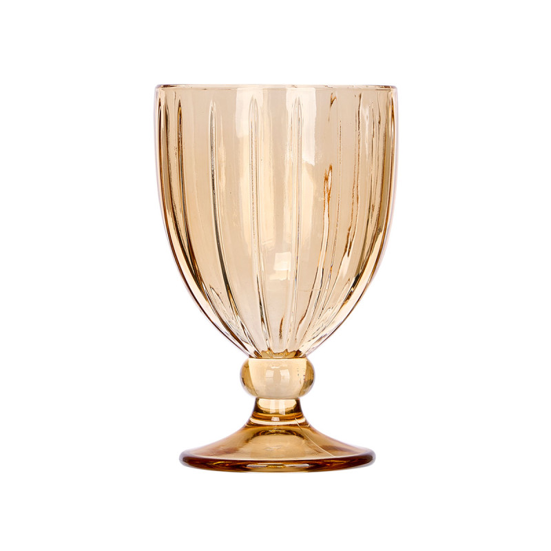 310ML AMBER STRIPED WINE CUP