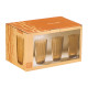 440ML AMBER STRIPED TALL GLASS